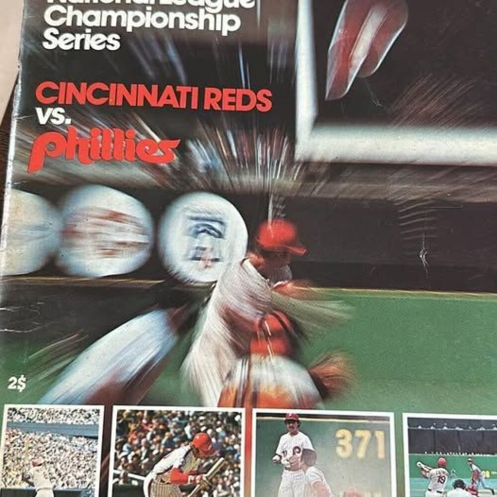 Reds Vs Phillies 1976 National League Championship Series Baseball Program